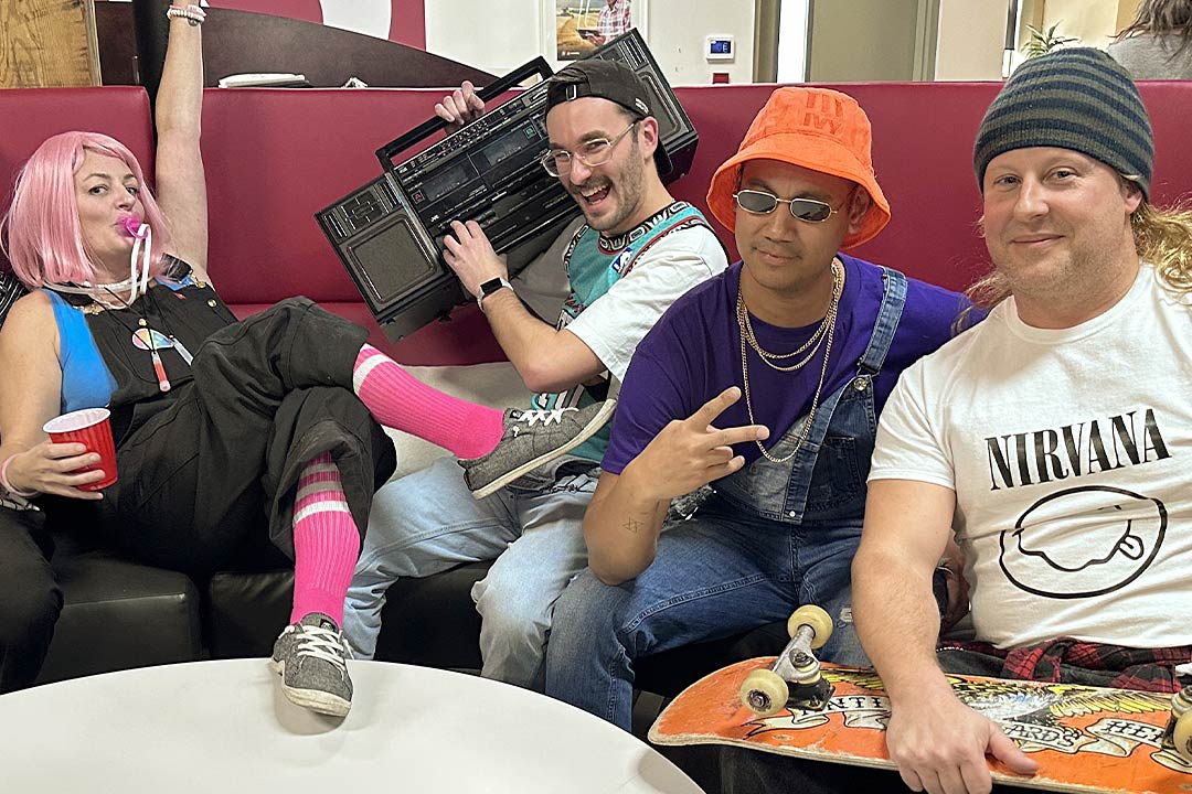 Members of the 6P Marketing team dressing up for Halloween