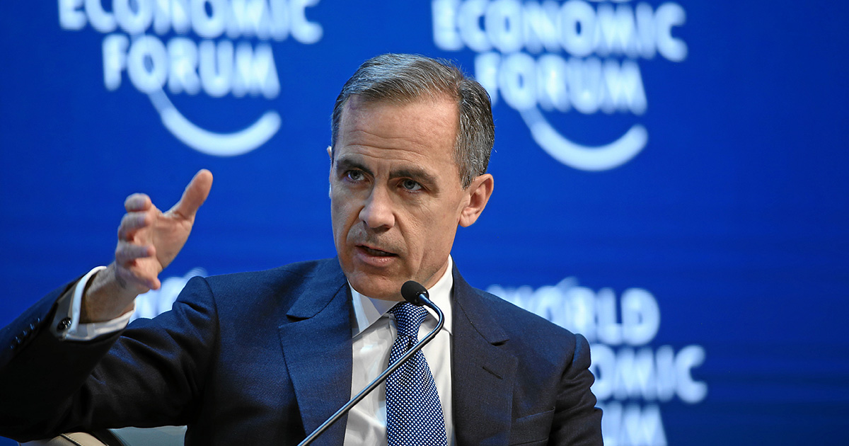Mark Carney at the World Economic Forum in Davos